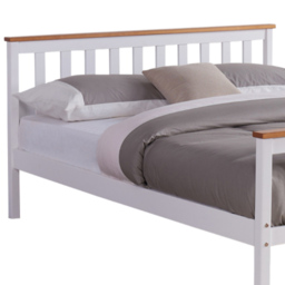 Home Detail Woodford King Size White and Oak Wooden Bed - Wilko - thumbnail 4