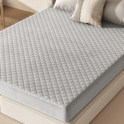 Costway Queen Size Grey Luxury Super Soft Velvet Mattress Protector - Size: King - Wilko - thumbnail 5