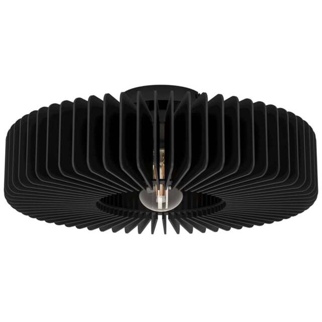 EGLO Palombaia Black Ceiling Light - Size: 17.5 x 50 x 17.5cm - Wilko - image 1