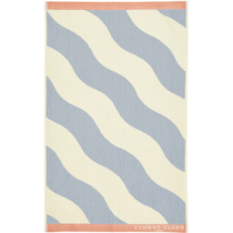 Yvonne Ellen Cotton Frosted Lake Signature Stripe Hand Towel - Size: 90 x 50 x 1cm - Wilko - thumbnail 1