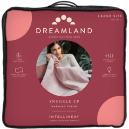Dreamland Snuggle Up Pink Velvet Heated Throw 120 x 160cm - Size: 43 x 9 x 40cm - Wilko - thumbnail 5