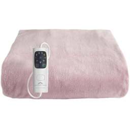 Dreamland Snuggle Up Pink Velvet Heated Throw 120 x 160cm - Size: 43 x 9 x 40cm - Wilko