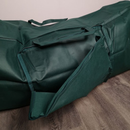 Samuel Alexander Green Christmas Tree Storage Bag with Zip and Carry Handle 120cm - Size: 12 x 48 x 48cm - Wilko - thumbnail 4
