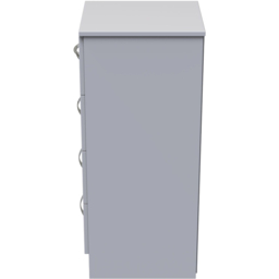 Crowndale Avon 4 Drawer White Matt Bedside Cabinet Ready Assembled - Wilko - thumbnail 5