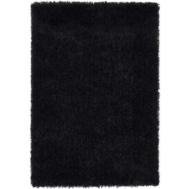Origins Chicago Black Shaggy Rug 160 x 230cm - Origins Rugs - Wilko - image 1