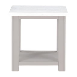 Baumhaus Greystone Single Shelf Grey Lamp Table - Wilko - thumbnail 4