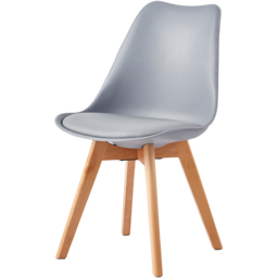 Eva Set of 2 Grey Padded Dining Chairs - MCC - Wilko - thumbnail 3