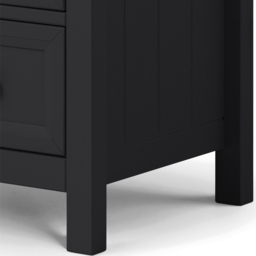 Julian Bowen Maine 6 Drawer Anthracite Wide Chest of Drawers - Black - Wilko - thumbnail 6