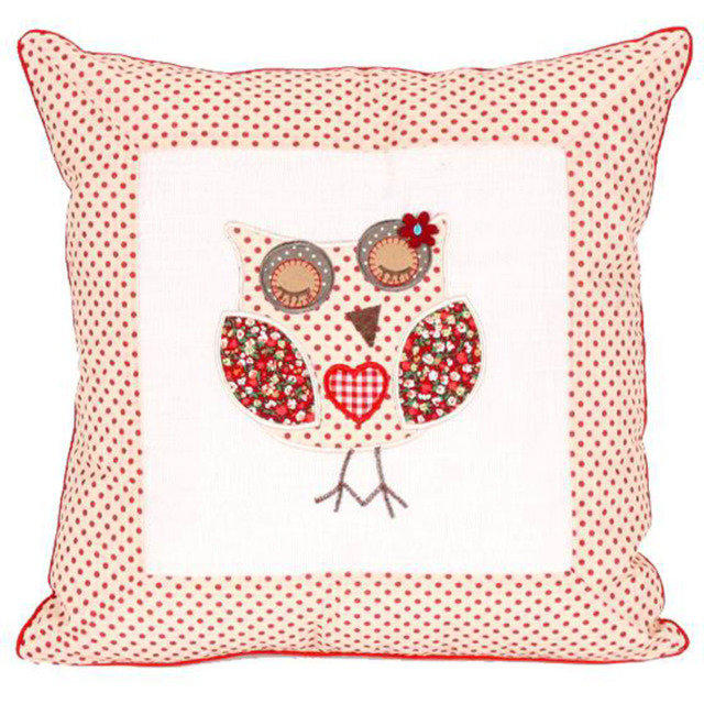 Intimates Closed Eye Owl Filled Cushion 43 x 43cm 2 Pack - Multi - Wilko - image 1
