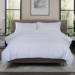 The Lyndon Company Organdie Swirl Double 200 Thread Count Duvet Set - Blue - Wilko - thumbnail 1