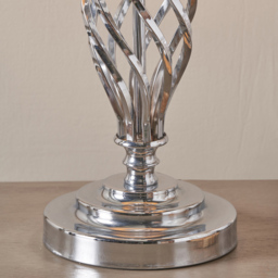 Pacific Lifestyle Jenna Silver Metal Twist Table Lamp - Wilko - thumbnail 4