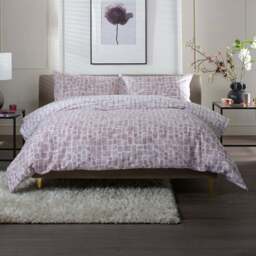 The Lyndon Company Tulle Super King Size Pink Reversible Duvet Set - Wilko - thumbnail 1