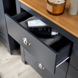 Home Source Camden 6 Drawer Graphite Chest of Drawers - Grey - Wilko - thumbnail 5
