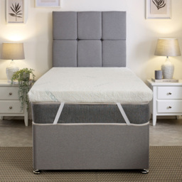 Starlight Beds Super King Size Graphite Infused Cooling Mattress Topper 2 inch - Blue - Wilko - thumbnail 3