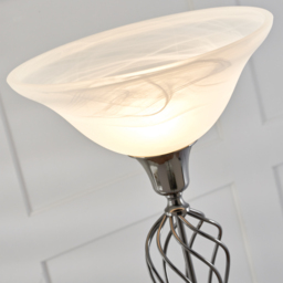Black Classic Torchiere Lamp - Wilko - thumbnail 5