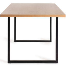 Bentley Designs Ramsay 6 Seater Rustic Oak Effect Melamine Dining Table with U Shape Legs - Brown - Wilko - thumbnail 5