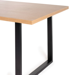 Bentley Designs Ramsay 6 Seater Rustic Oak Effect Melamine Dining Table with U Shape Legs - Brown - Wilko - thumbnail 6