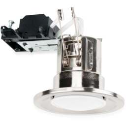 ValueLights Brushed Chrome Cool White LED Ceiling Downlight 10 Pack - Silver - Wilko