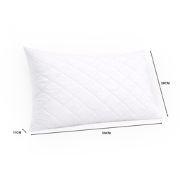 Starlight Beds Advanced Memory Foam Pillow 2 Pack - Size: 59 x 39 x 11cm - White - Wilko - thumbnail 6