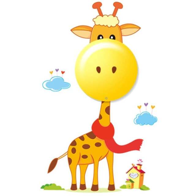 Milagro Giraffe Yellow LED Children Lamp 230V - Size: 12 x 12 x 4cm - Wilko - image 1