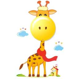 Milagro Giraffe Yellow LED Children Lamp 230V - Size: 12 x 12 x 4cm - Wilko - thumbnail 1