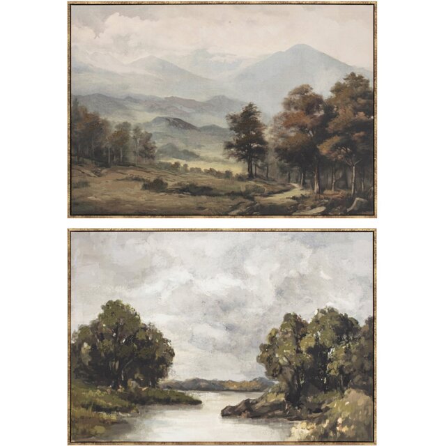 Idyllic Country Scene Framed Art - Wilko - image 1
