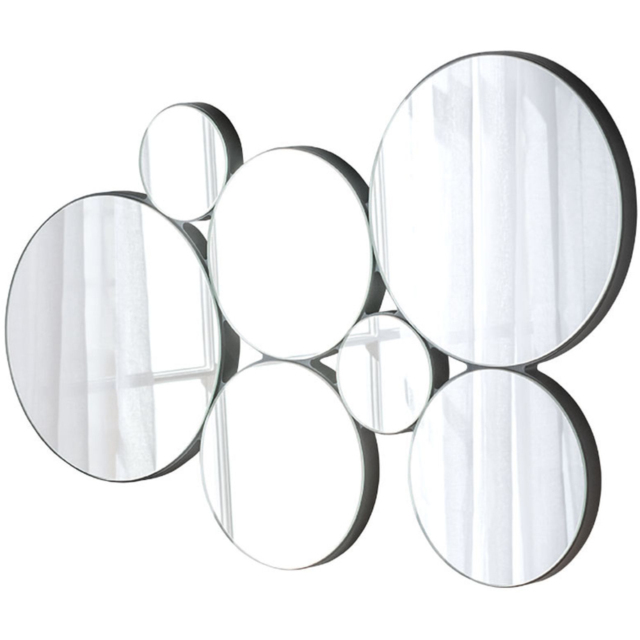 Yearn Bloom Mini Mirror 44 x 68cm - Black - Wilko - image 1