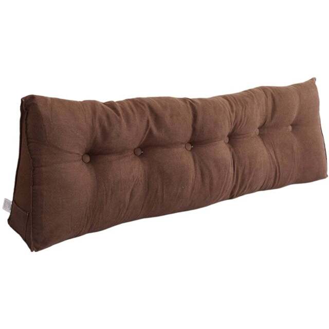 Living and Home Coffee Wedge Headboard Pillow with Side Pocket 180 x 50cm - Size: 50 x 180 x 20cm - Wilko - image 1