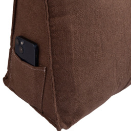 Living and Home Coffee Wedge Headboard Pillow with Side Pocket 180 x 50cm - Size: 50 x 180 x 20cm - Wilko - thumbnail 7