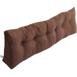 Living and Home Coffee Wedge Headboard Pillow with Side Pocket 180 x 50cm - Size: 50 x 180 x 20cm - Wilko - thumbnail 4