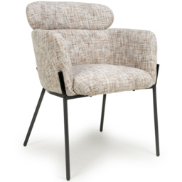 Rome Set of 2 Light Toffee Accent Chair - Size: Single - Shankar - Wilko - thumbnail 3