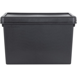 Wham 45L Black Bam Storage Box with Lid 3 Pack - Wilko - thumbnail 5
