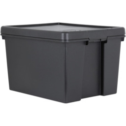 Wham 45L Black Bam Storage Box with Lid 3 Pack - Wilko - thumbnail 4