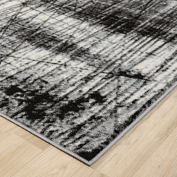 Desire Rugs Obsidian Grey Oblique Abstract Rug 160 x 230cm - Size: 230 x 160 x 0.8cm - Wilko - thumbnail 6