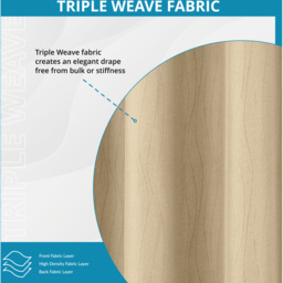 Enhanced Living Goodwood Cream Embossed Wave Thermal Eyelet Curtain 168 x 137cm - Wilko - thumbnail 5