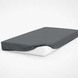 Serene King Size Charcoal Brushed Cotton Fitted Bed Sheet - Grey - Wilko - thumbnail 3