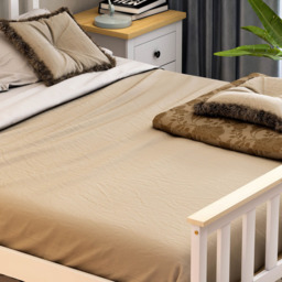 Vida Designs Milan King Size White and Pine High Foot Wooden Bed Frame - Wilko - thumbnail 6