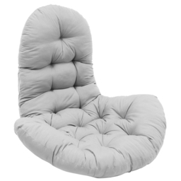 Living and Home Grey Hanging Egg Chair Thick Cushion - Size: 90x95x55cm - Wilko - thumbnail 4