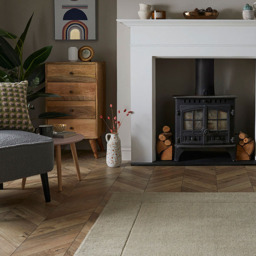 Esselle Home Esme Stone Wool Rug 80 x 150cm - Cream - Wilko - thumbnail 3