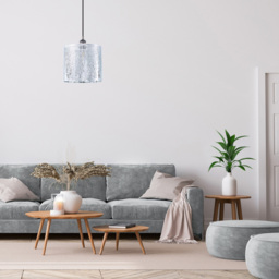 Happy Homewares Polished Chrome Metal Forest Pendant Shade - Size: 25 x 23 x 23cm - Silver - Wilko - thumbnail 3