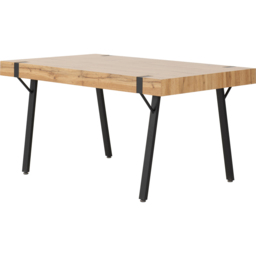 Seconique Treviso PU 4 Seater Quebec Dining Set Light Oak and Grey - Wilko - thumbnail 4