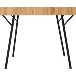 Seconique Treviso PU 4 Seater Quebec Dining Set Light Oak and Grey - Wilko - thumbnail 5