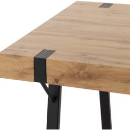 Seconique Treviso PU 4 Seater Quebec Dining Set Light Oak and Grey - Wilko - thumbnail 6