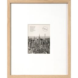 Wood Effect Wall Mounted Photo Frame Natural 8 x 6 inch - The Port. Co Gallery - Wilko