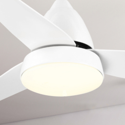Portland White Reversible Ceiling Fan with Light - Size: 122 x 122 x 45cm - Wilko - thumbnail 6