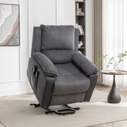 Furniture One Grey Electric Rise Recliner Armchair with Massager - Size: Single - Wilko - thumbnail 7