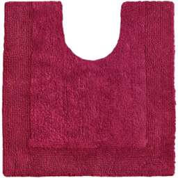 Allure Bath Fashions Elegance Beetroot Reversible Pedestal Mat 53 x 55cm - Red - Wilko