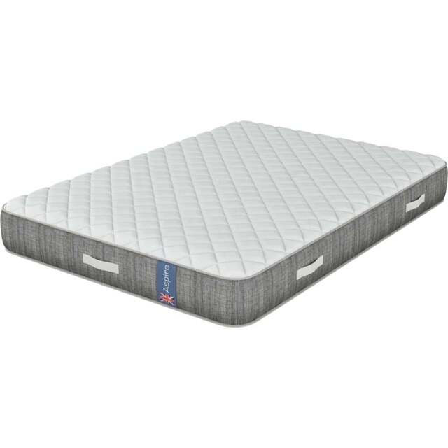 Aspire Single Pocket+ Eco Foam Support Mattress - White - Wilko - image 1