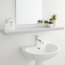 wilko Oslo Grey Floating Shelf - Size: 100 x 24 x 4cm - thumbnail 3