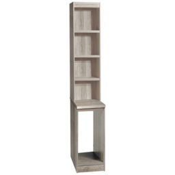 R White Cabinets 4 Shelf Desktop Tower Storage with Hutch Grey - Size: 182.8 x 30 x 54cm - Wilko - thumbnail 3